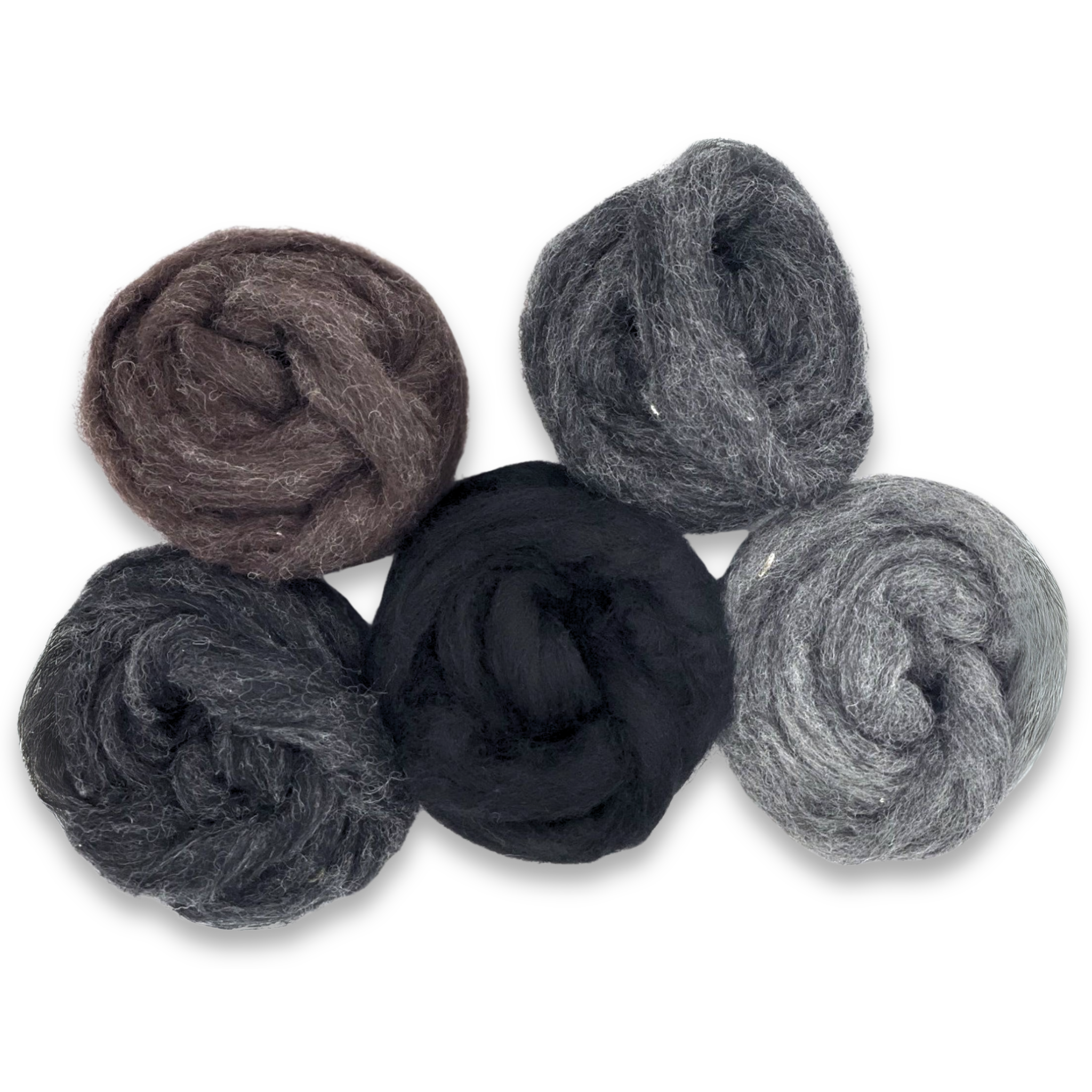 Shadowlands Carded Corriedale Wool Sliver Variety Pack