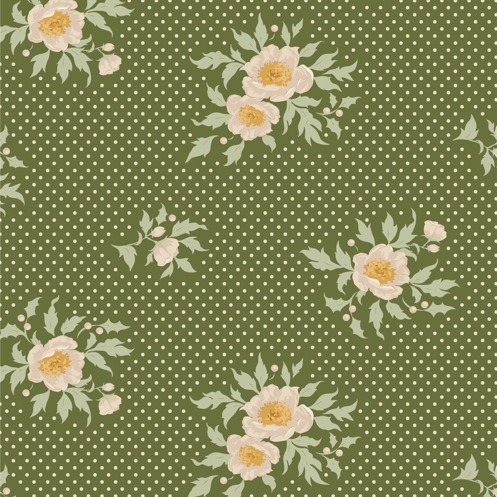 Tilda Merry Little Christmas 100634 Joy Pine Fabric