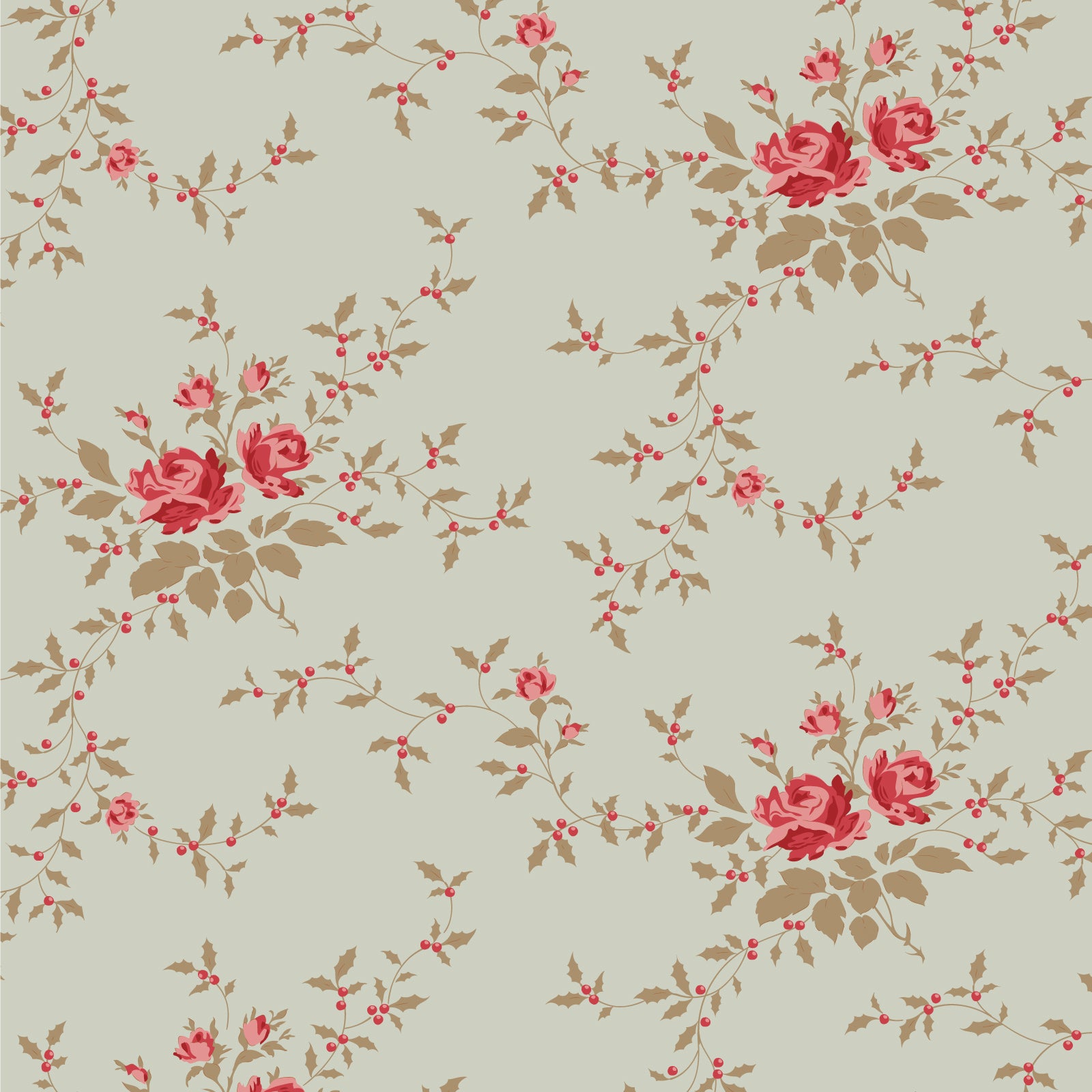 Tilda Merry Little Christmas 110143 Blender Noel Mist Fabric
