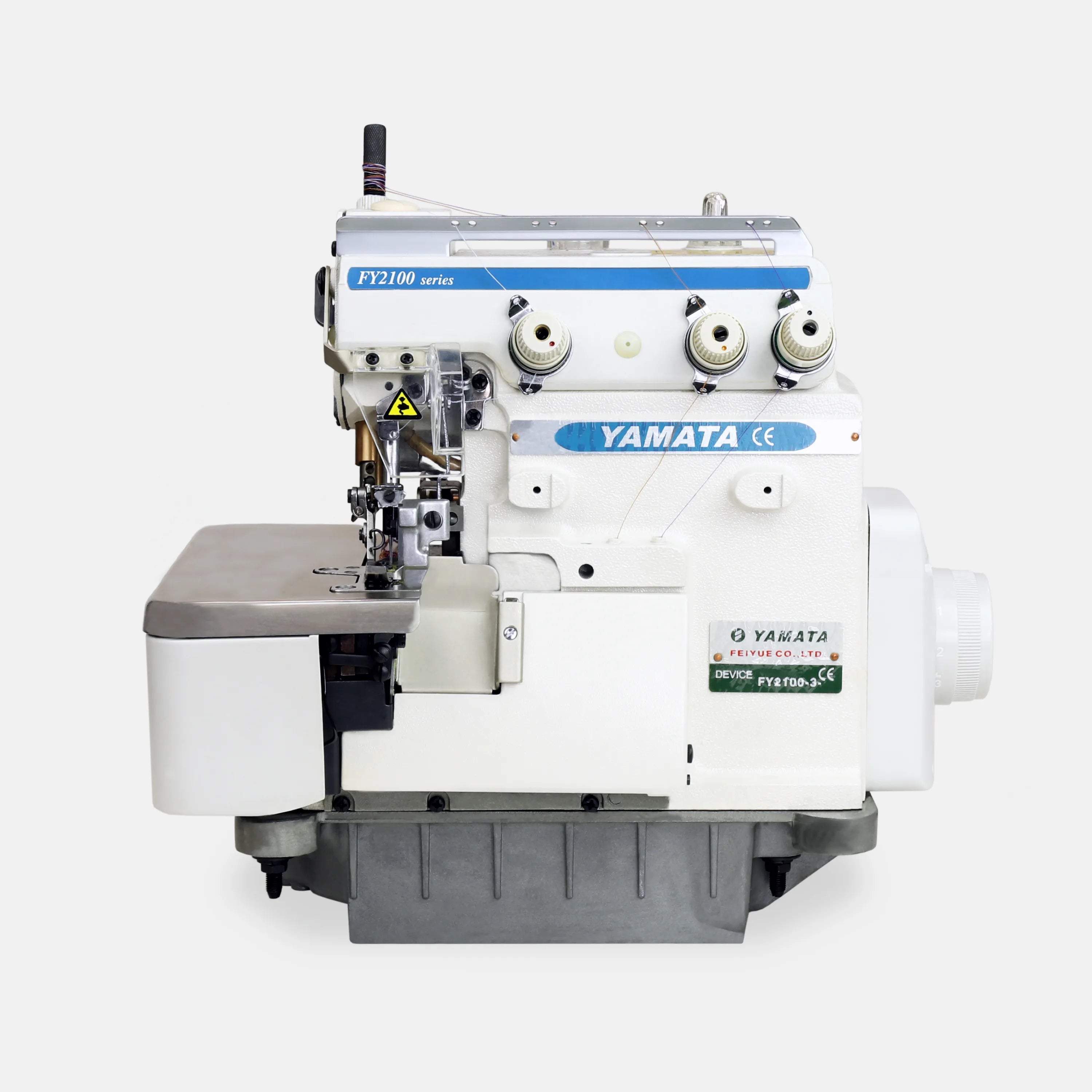 Yamata High-Speed Three-Thread Industrial Sewing Machine (includes table, stand,  & servo motor)