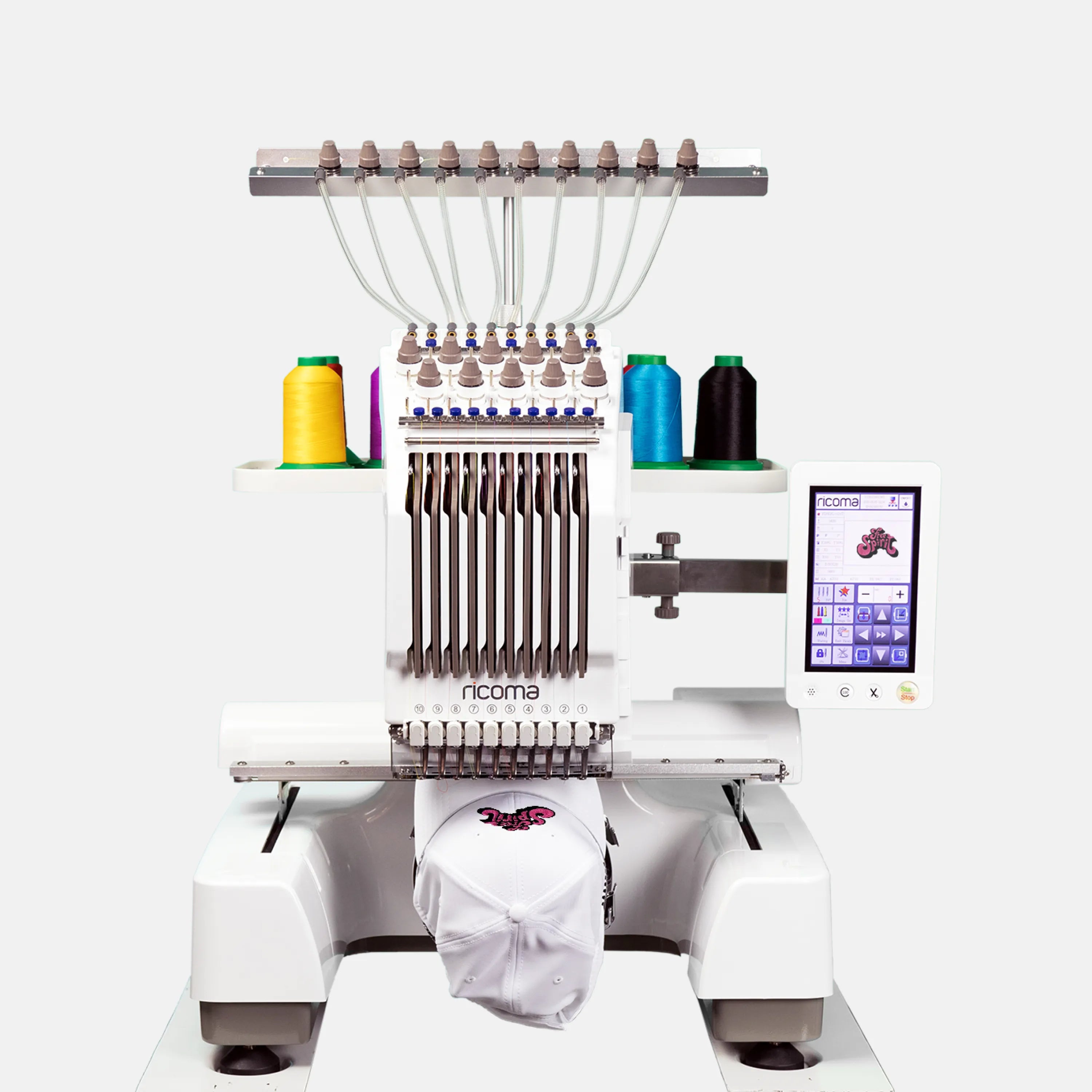 10 Needle, Easy-to-Use Embroidery Machine for Beginners