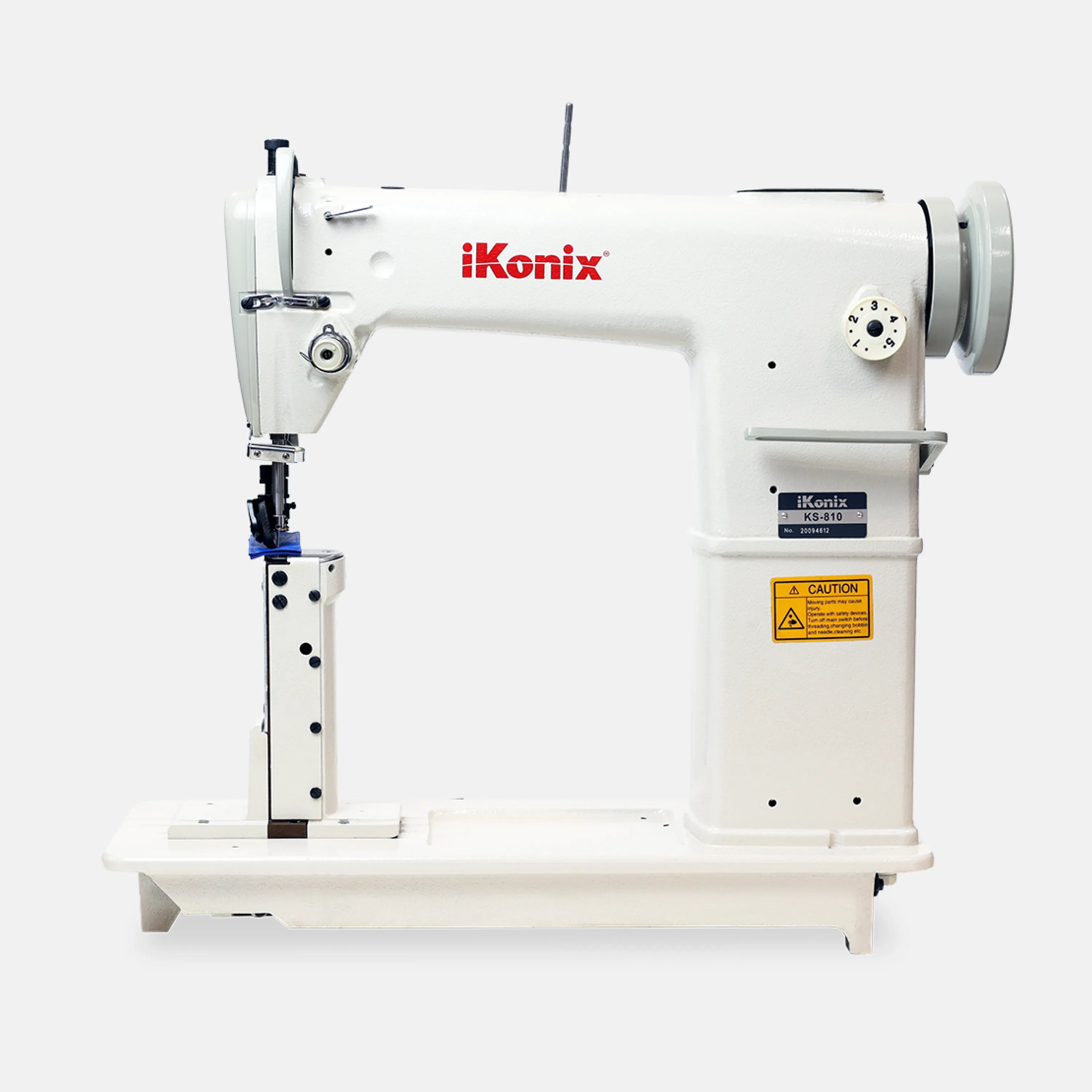 iKonix Single-Needle Post-Bed Lockstitch Industrial Sewing Machine (includes table, stand, & servo motor)