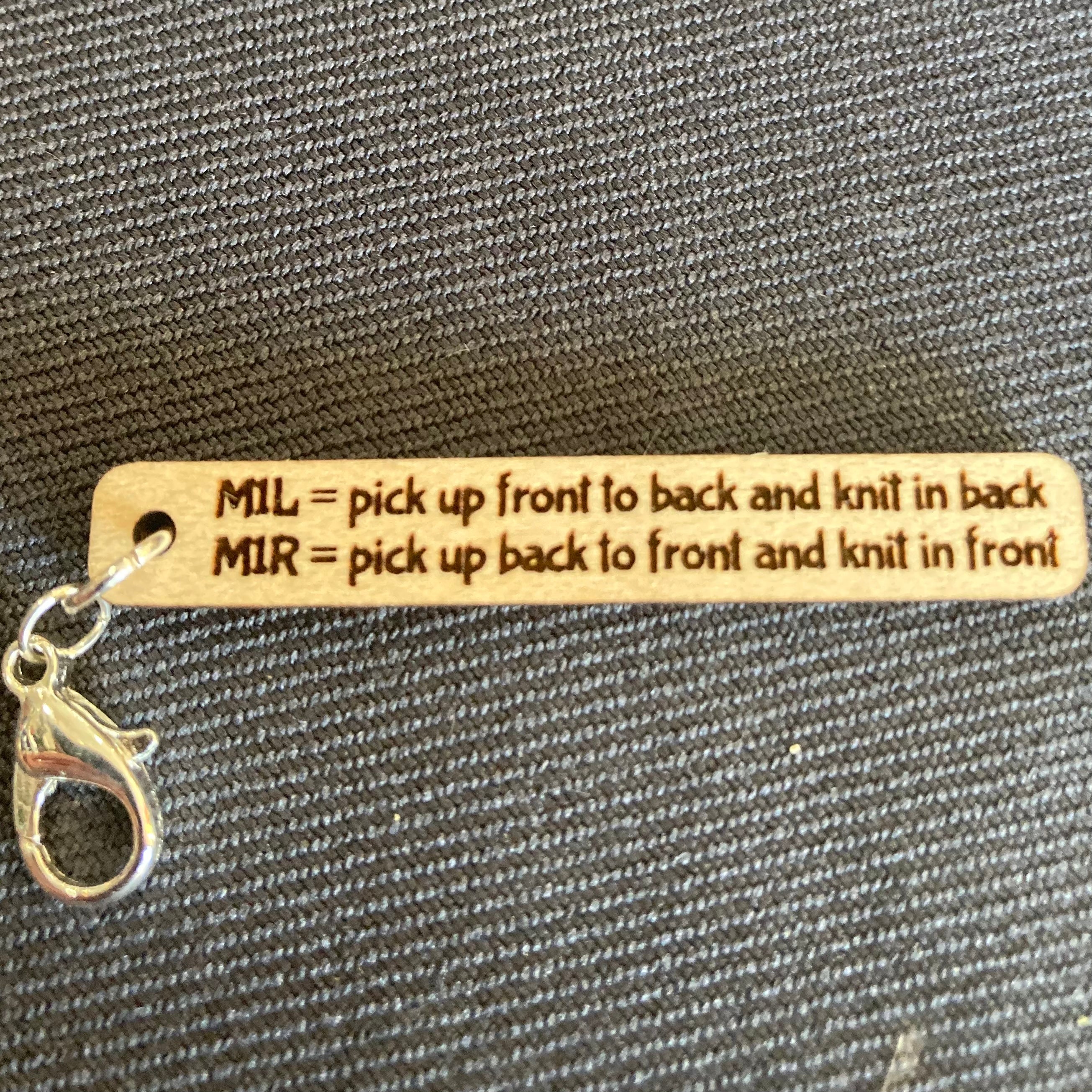 M1R M1L Abbreviation Stitch Marker