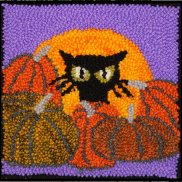 Rug Punch Kit - Pumpkin Kitty