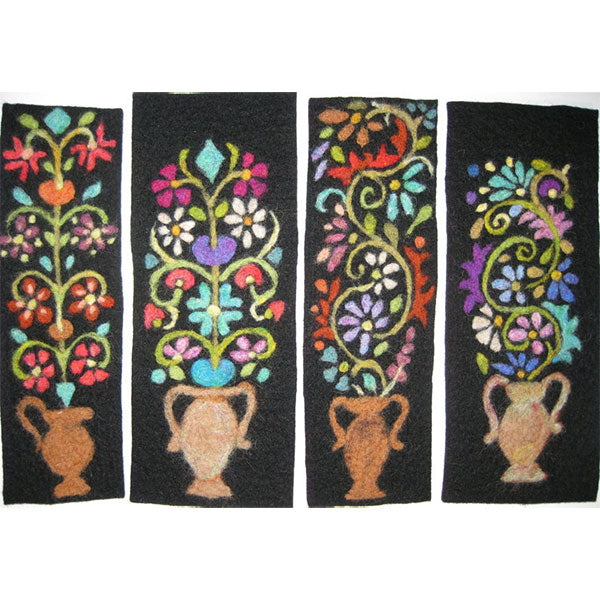 Tapestry Felting Kit - Floral Bookmarks