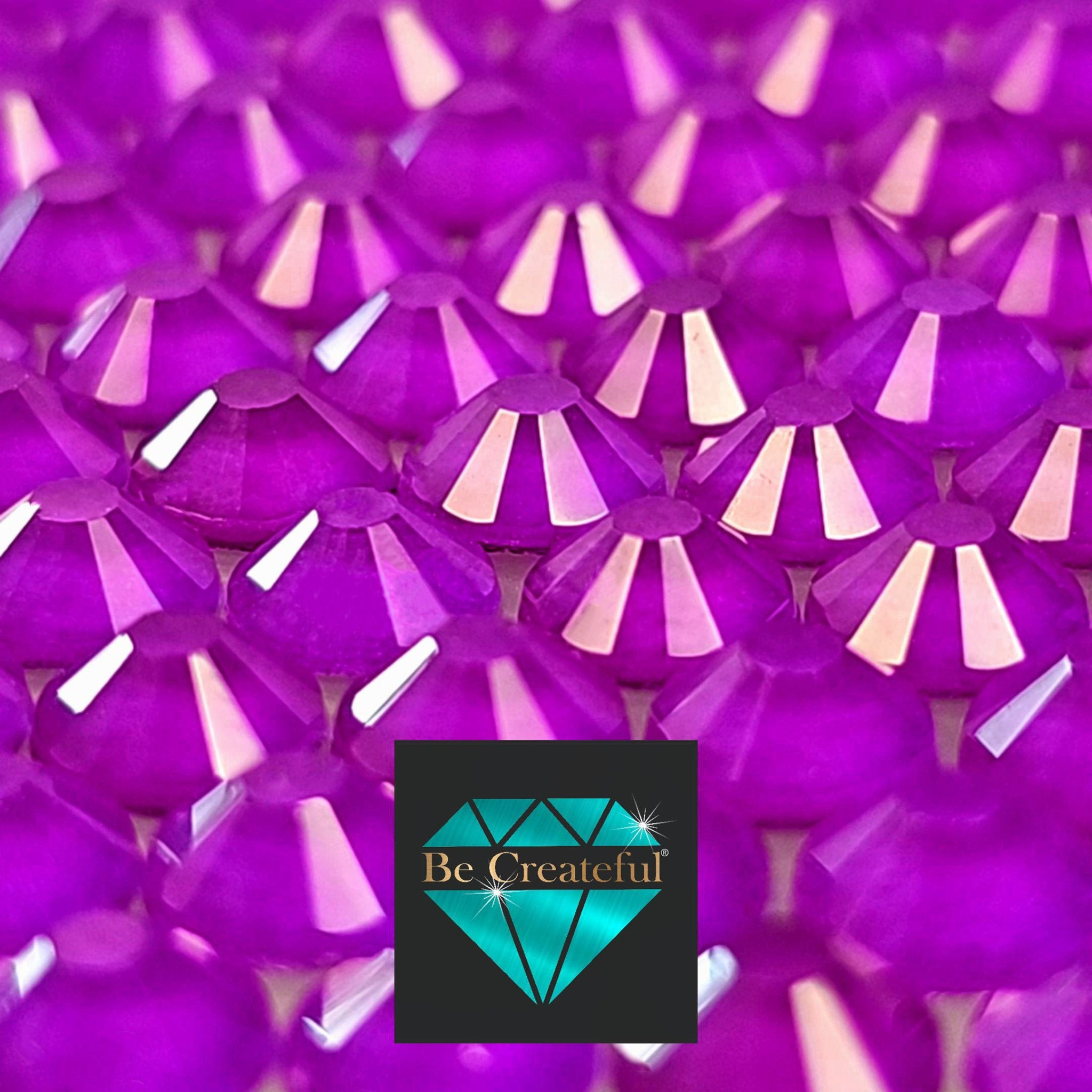Neon Purple LUXE HOTFIX Rhinestones