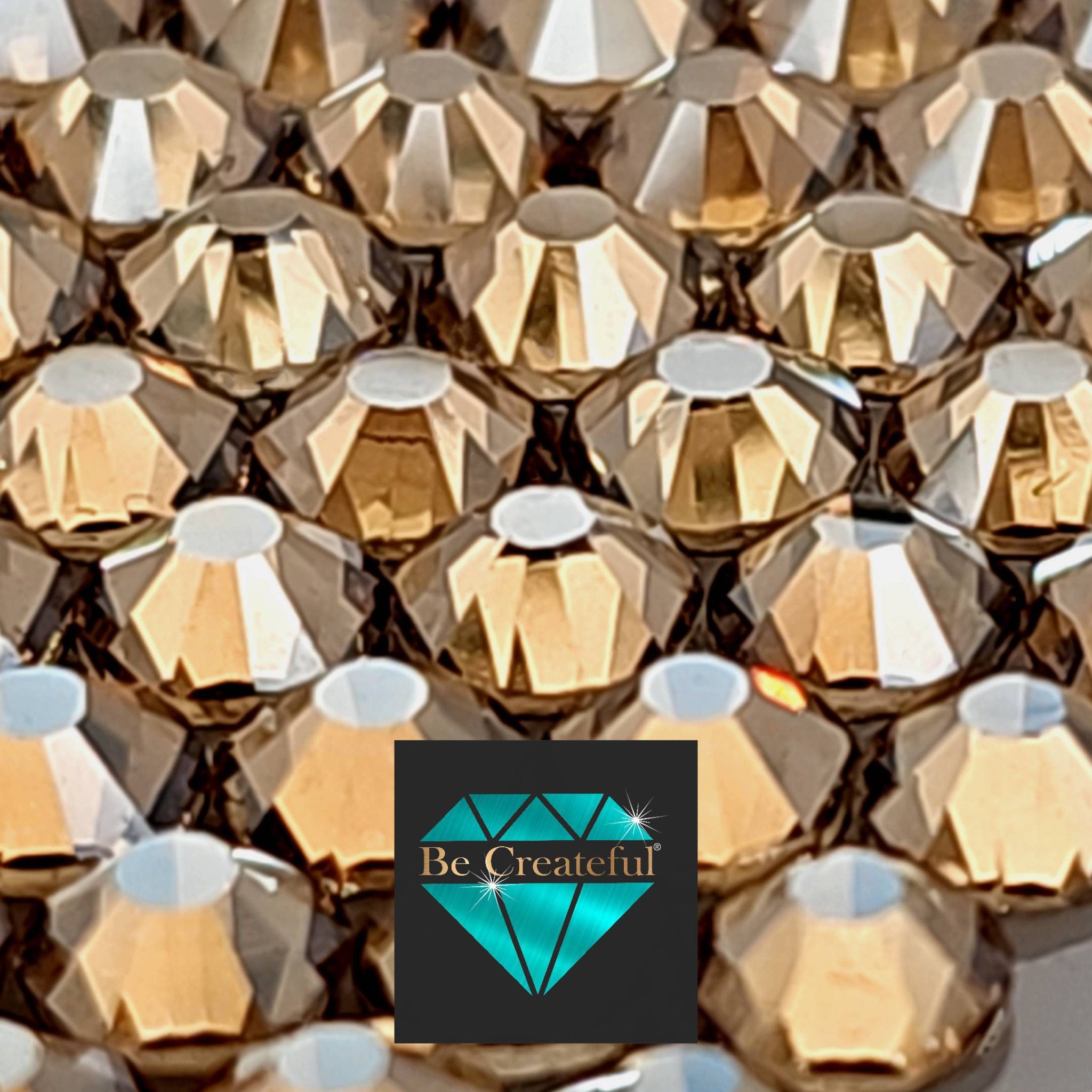 Champagne BULK LUXE HOTFIX Rhinestones