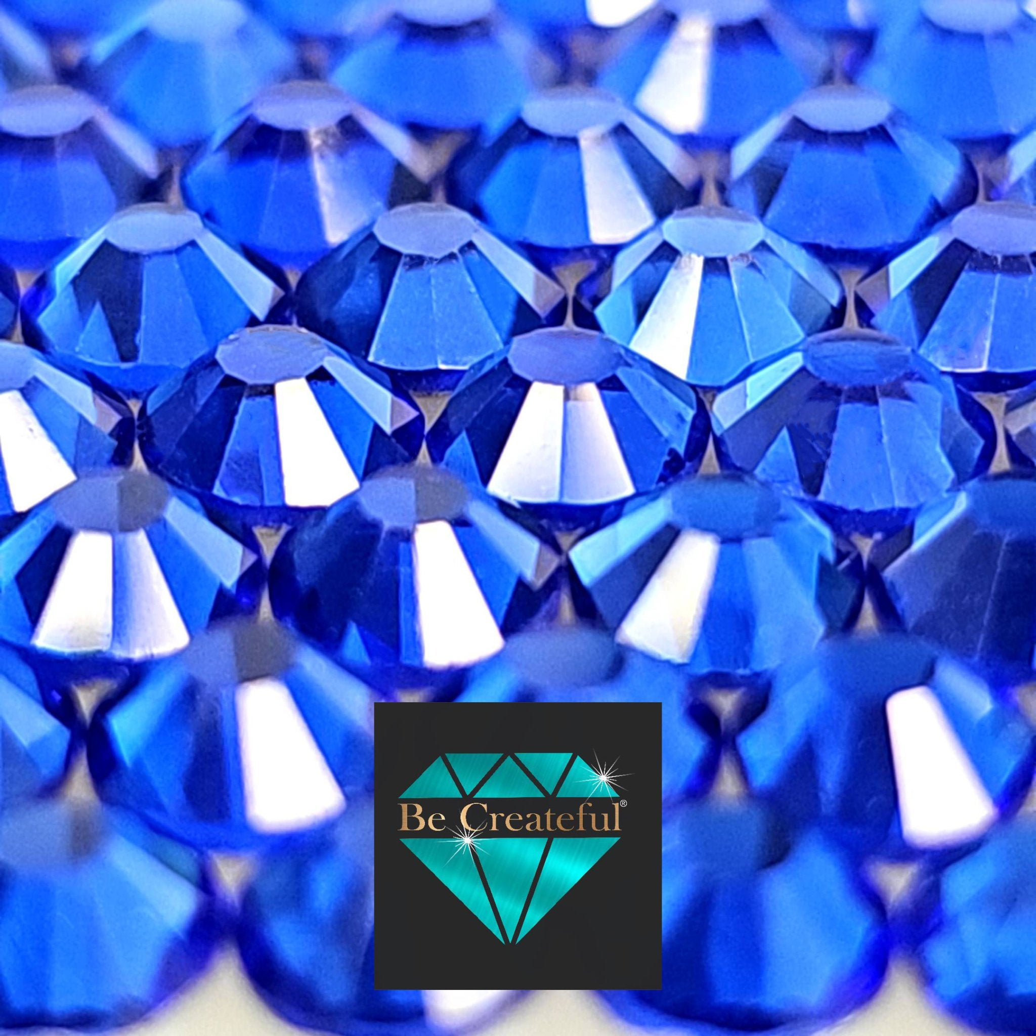 Cobalt Blue BULK LUXE HOTFIX Rhinestones