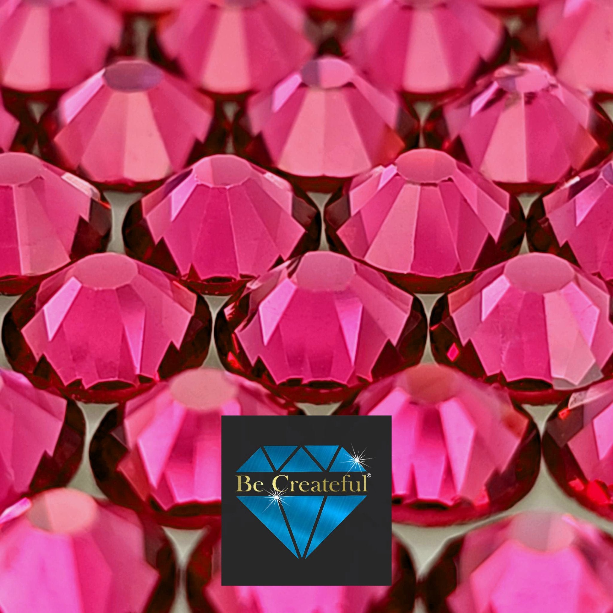 Fuchsia BULK LUXE HOTFIX Rhinestones