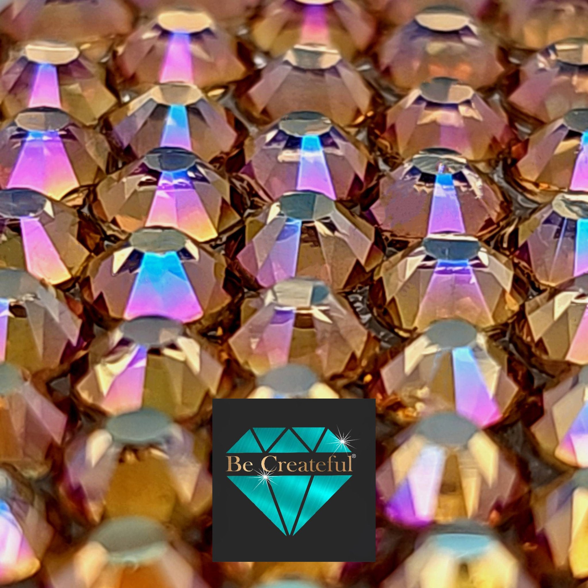 Champagne AB LUXE HOTFIX Rhinestones