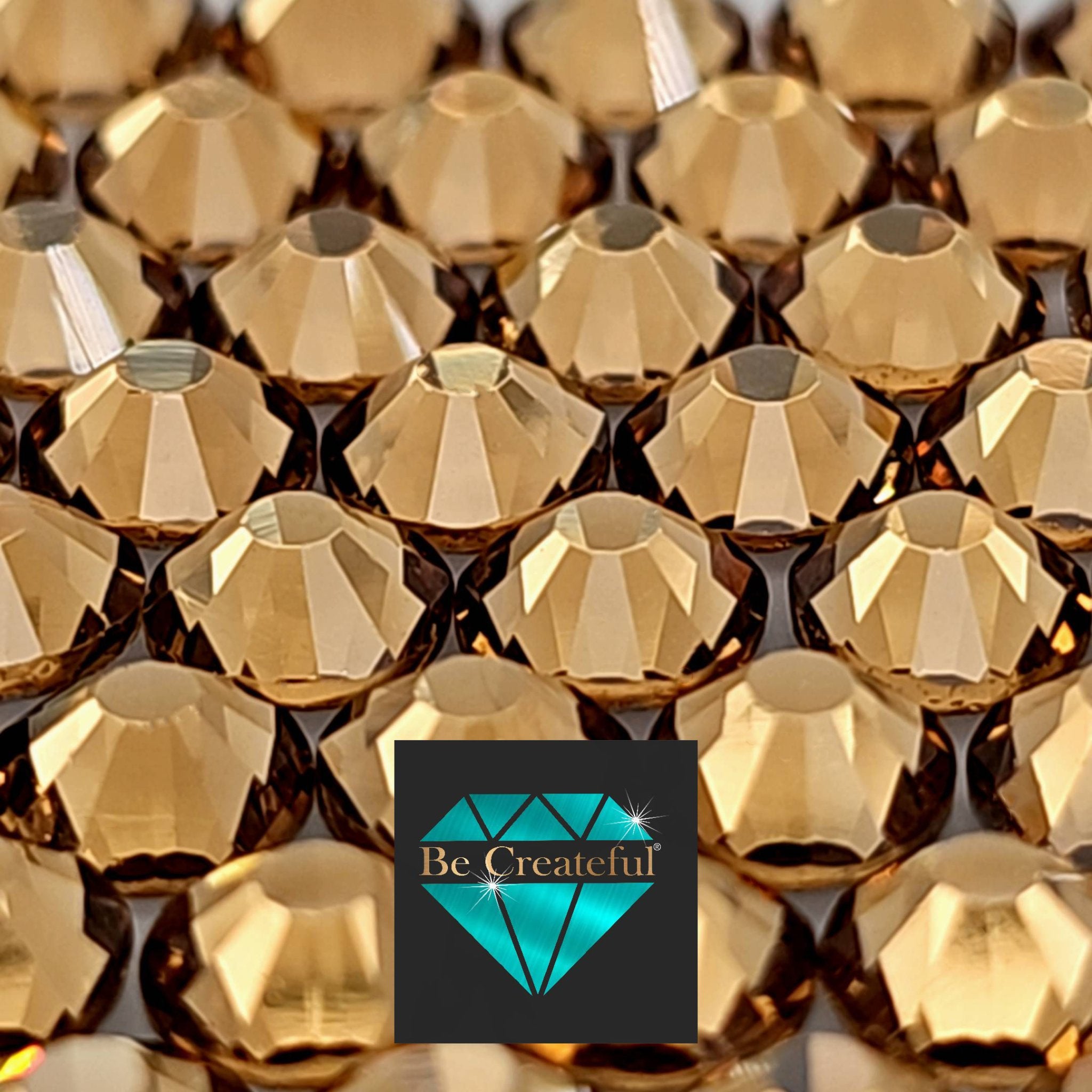 Light Topaz BULK LUXE HOTFIX Rhinestones