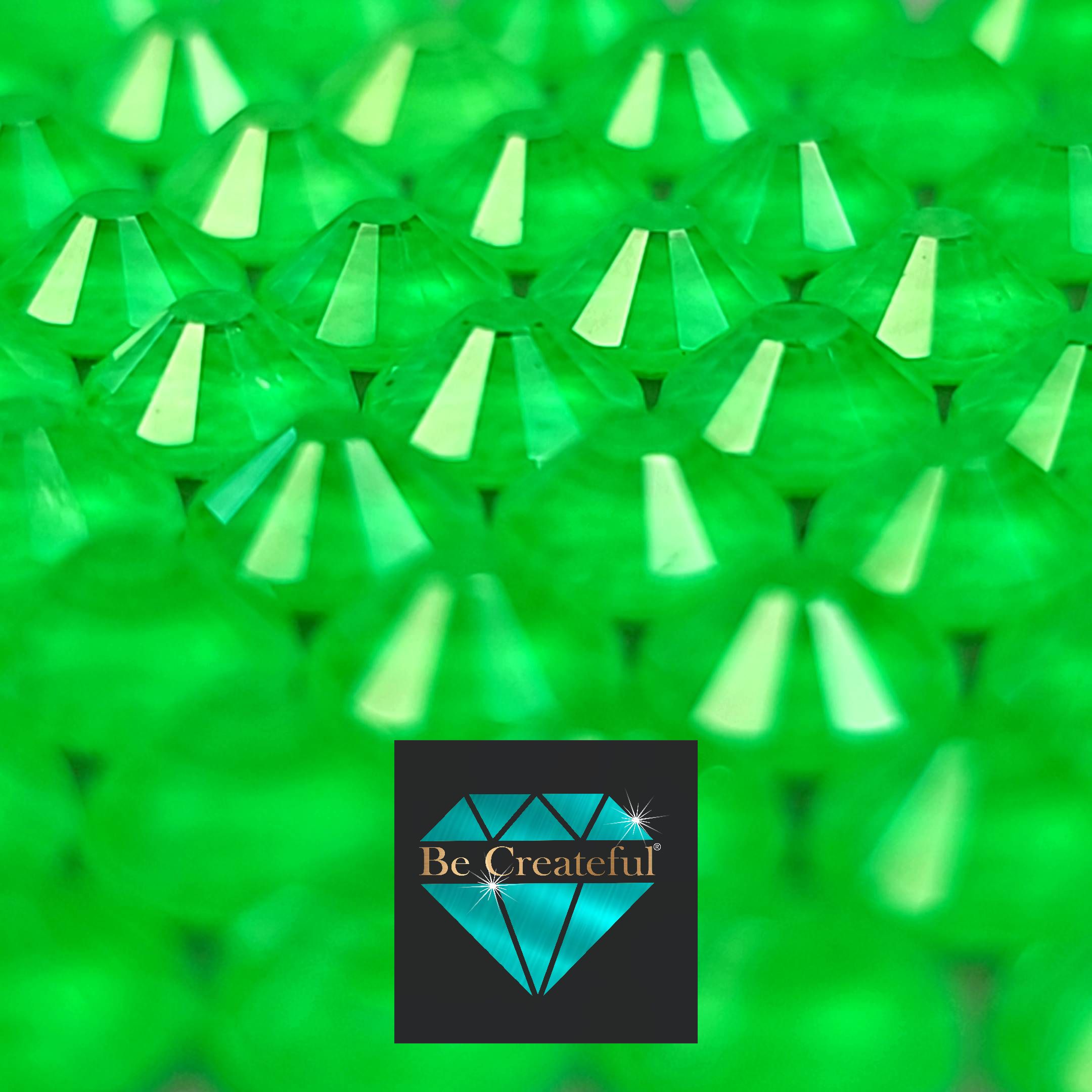 Neon Green BULK LUXE HOTFIX Rhinestones