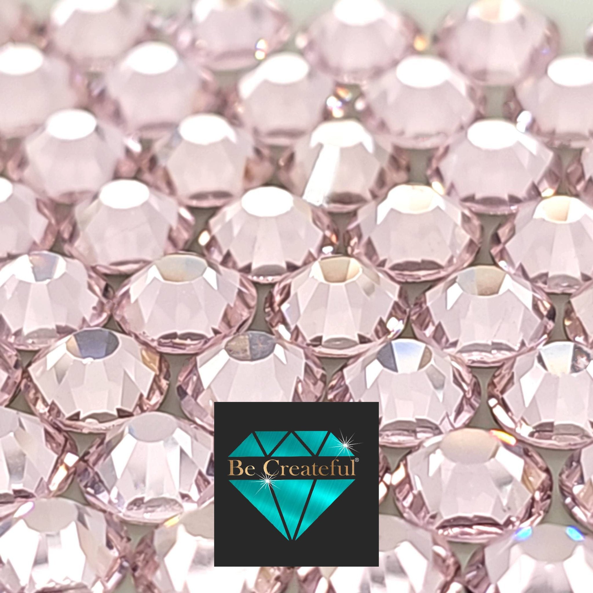 Pink BULK LUXE HOTFIX Rhinestones