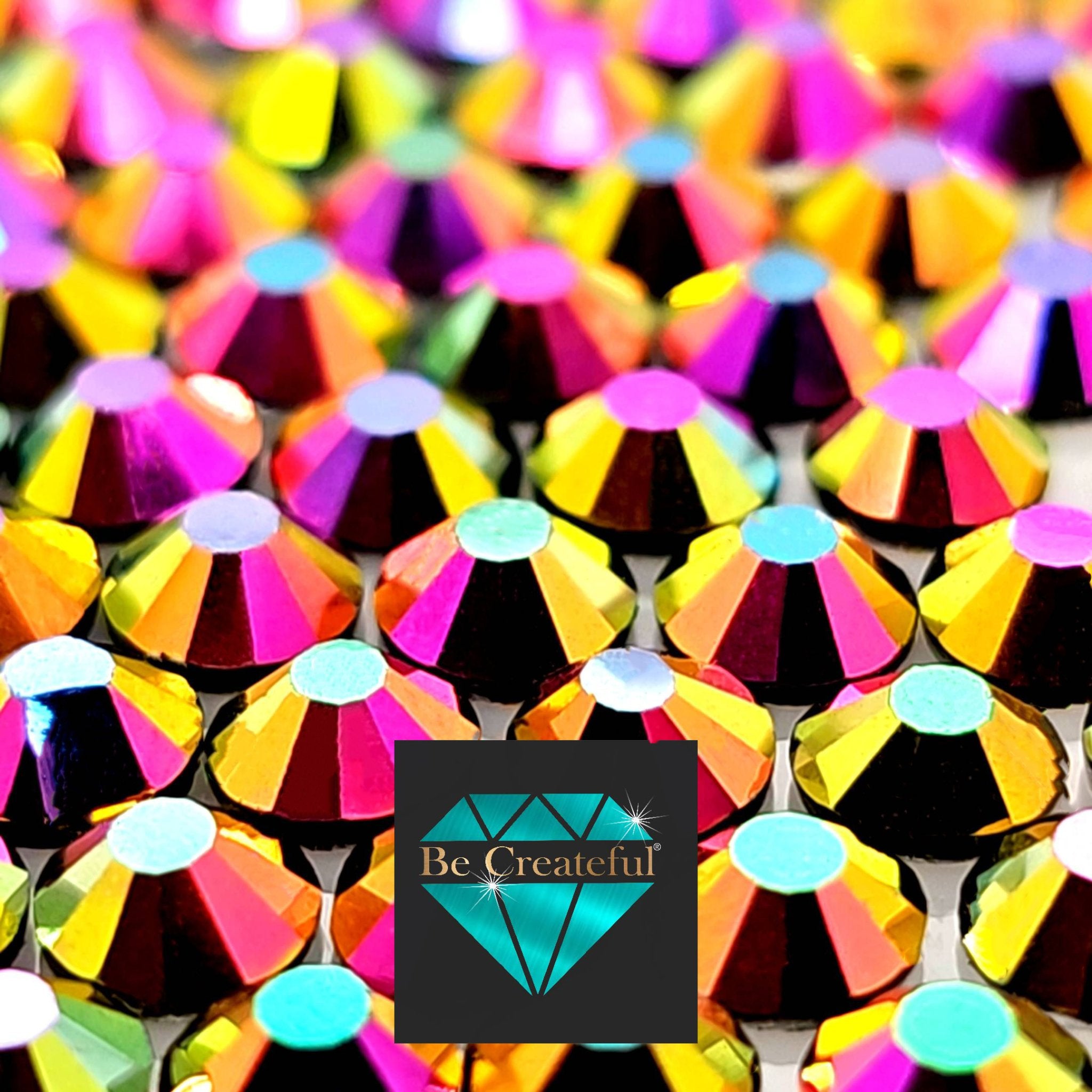 Rainbow Gold LUXE HOTFIX Rhinestones