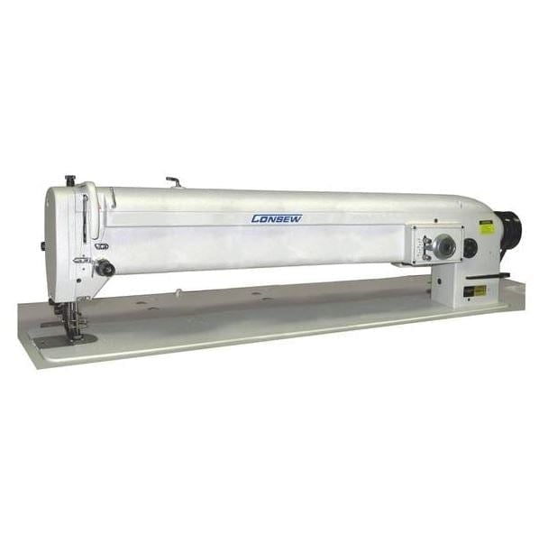 Consew 146RBL-2A-1 Single Needle, Drop Feed, Walking Foot, Long Arm, Zig-Zag Lockstitch Industrial Sewing Machine With Table and Servo Motor