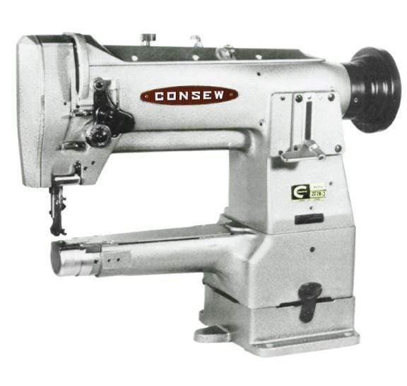 Consew Model 277RB-1-Heavy Duty, Narrow Cylinder Arm, Single Needle, Drop Feed, Needle Feed, Compound Feed, Alternating Presser Feet, Lockstitch Machine