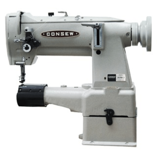 Consew Model 287RB-2-Heavy Duty Cylinder Arm, Single Needle, Drop Feed, Needle Feed, Walking Foot, Alternating Pressure Feet, Lockstitch Machine