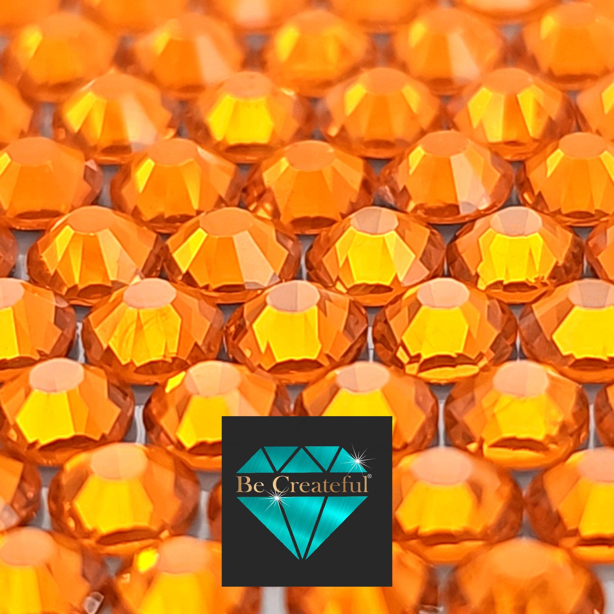 Orange Sun BULK LUXE HOTFIX Rhinestones