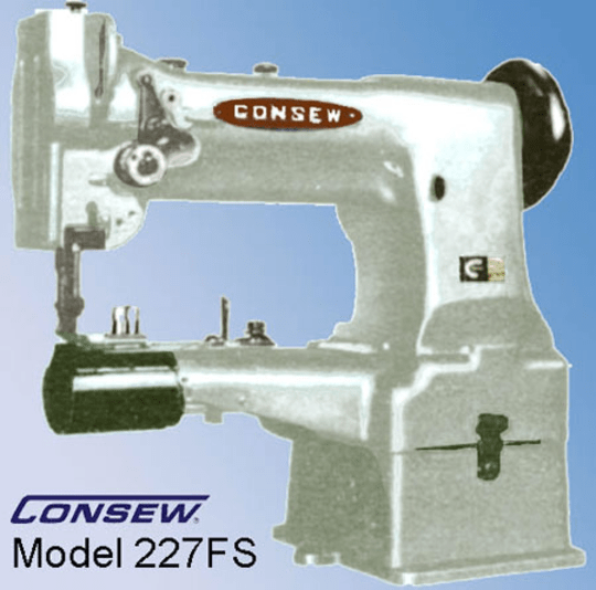 Consew Model 227RFS Cylinder Arm Lockstitch Feed Synchronized Binder