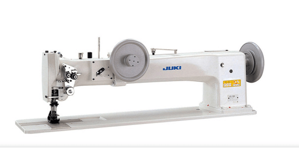 Juki LG-158-2 Double Needle 30" LongArm Walking Foot Sewing Machine, Std. Gauge, Servo Motor & Stand, 10mm SL, 7/8" Lift, LG Bobbin, 100 214x1 Needles