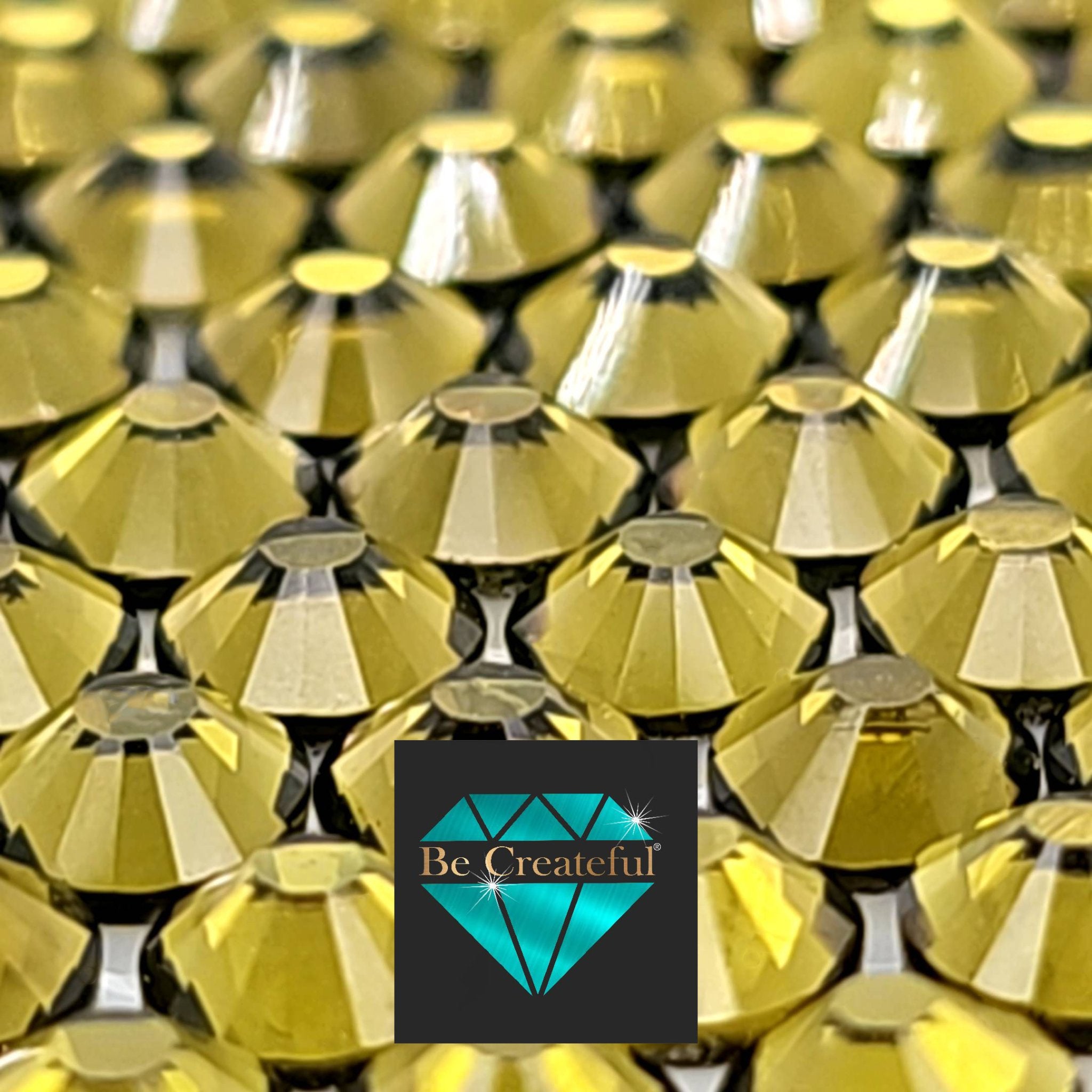 Olivine Green LUXE HOTFIX Rhinestones