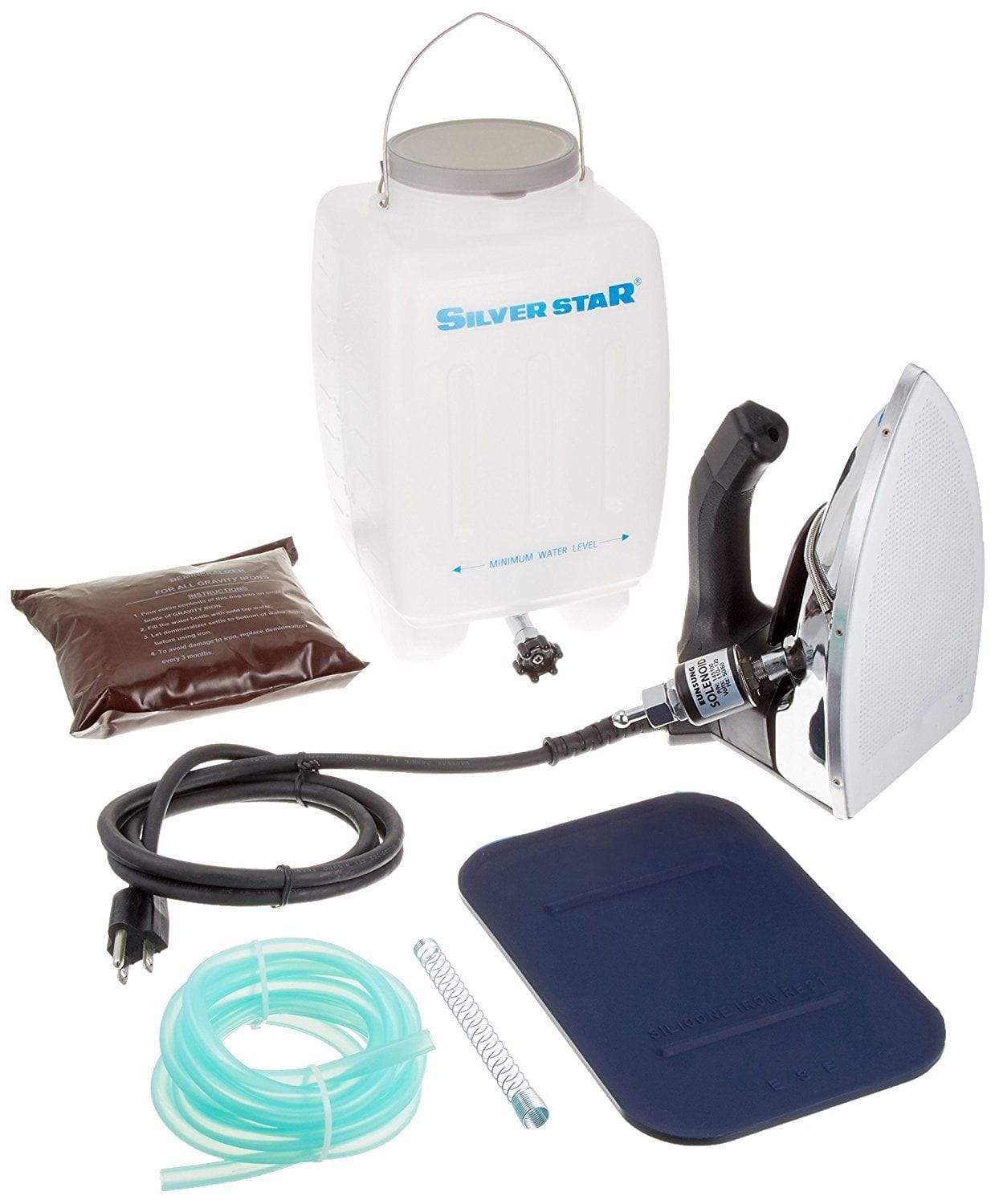 Silver Star ES-85C Gravity Feed Steam Iron 1000W, 4.6 LBS,  with Non-stick teflon Shoe
