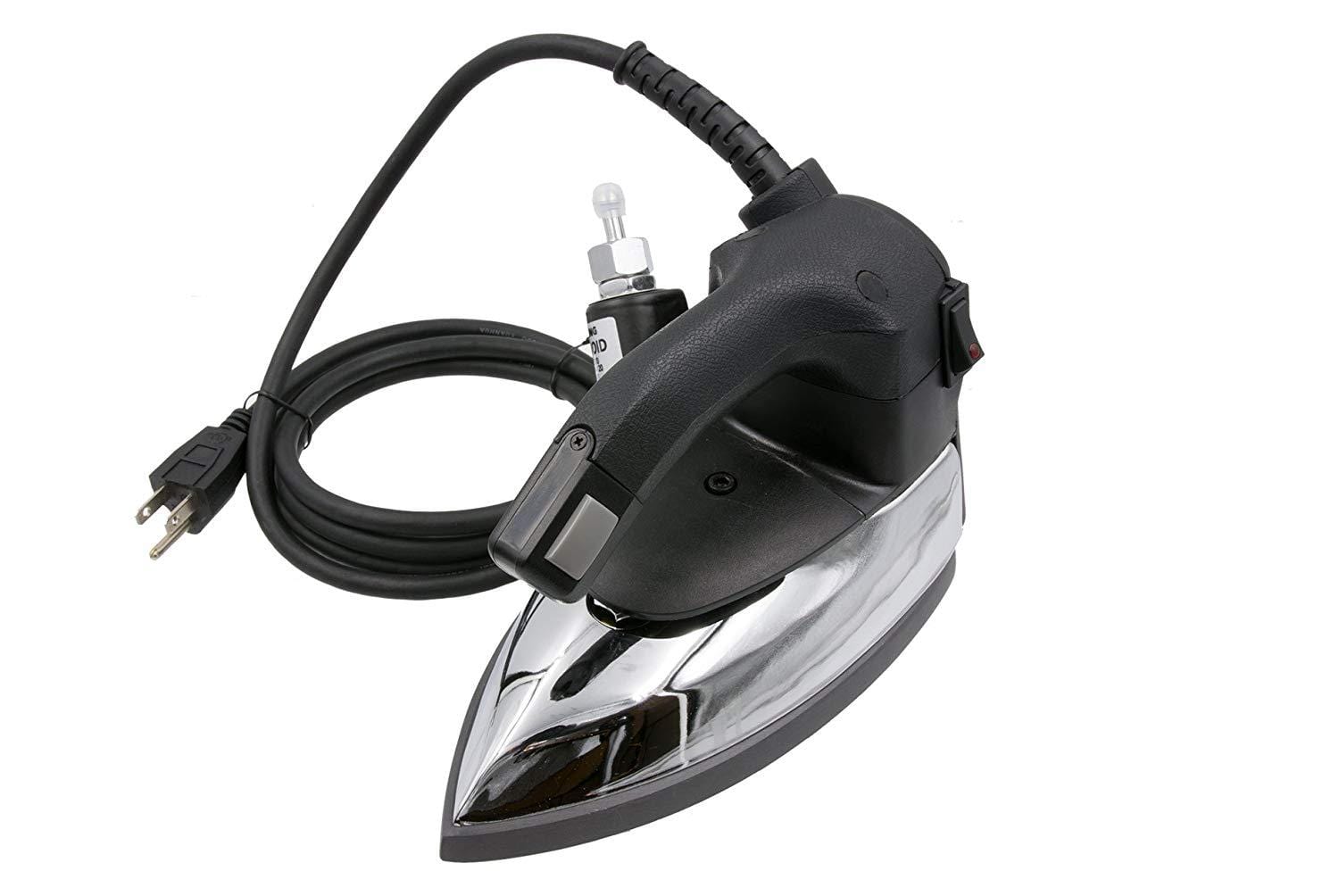 Silver Star ES-90C Gravity Feed Steam Iron with Water Bottle, Demineralizer Filter Resin, &  Teflon shoe.