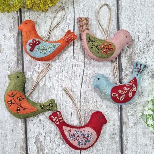 Folk Birds Felt Craft Kit