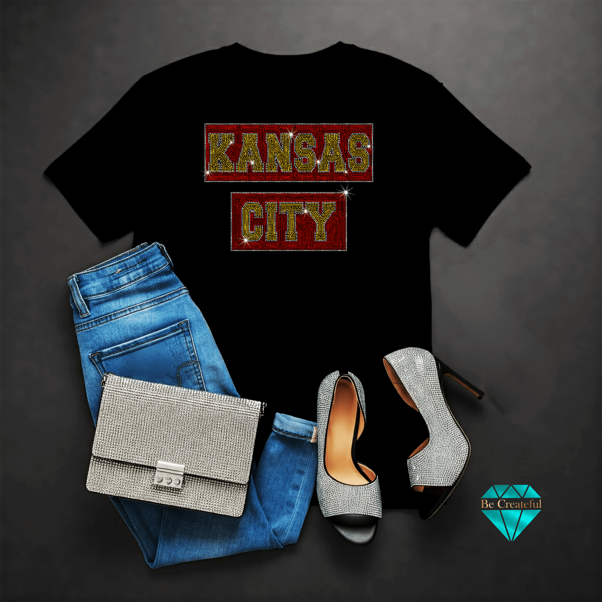 Kansas City Rhinestone Transfer