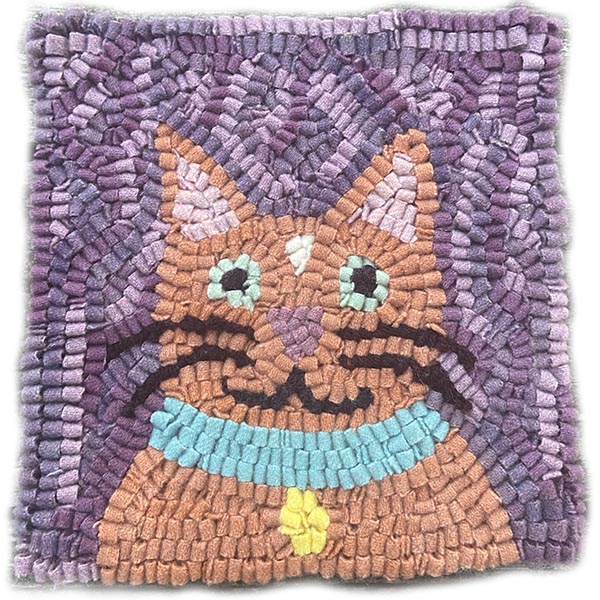 Beginner Rug Hooking Kit - Orange Cat