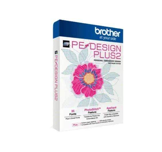 Brother PE-Design Plus 2- (Upgraded Version V1.01) Basic Digitizing and Photo Stitch Embroidery Software