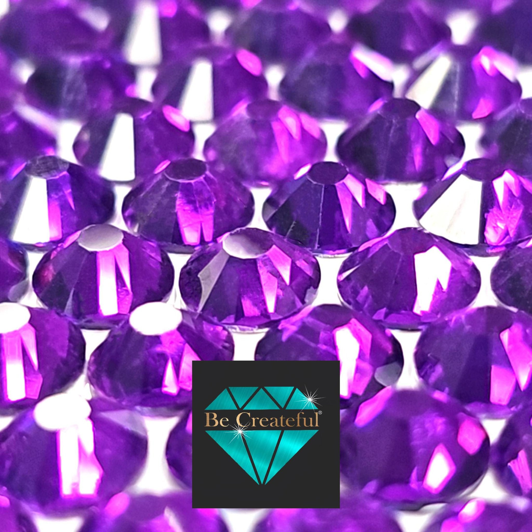CLEARANCE Purple Passion LUXE HOTFIX Rhinestones