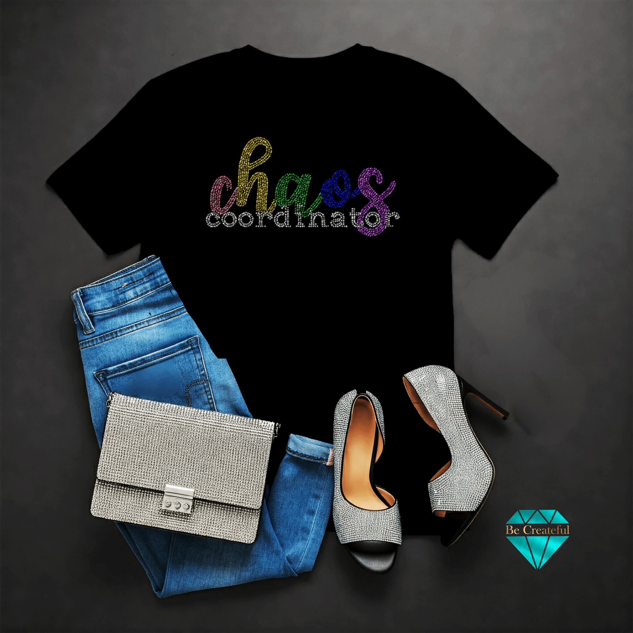 Chaos Coordinator Rhinestone Transfer