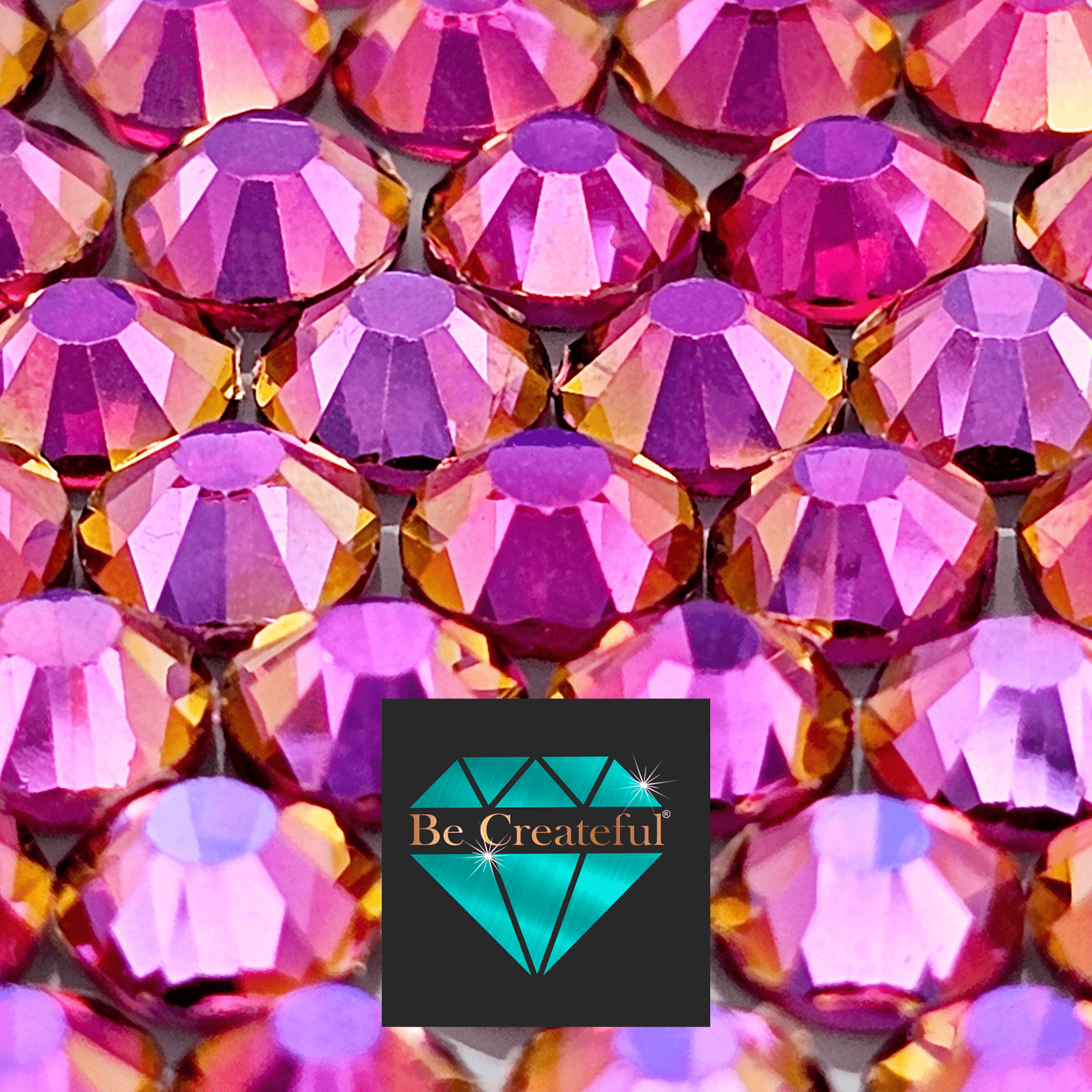 Mirage Fuchsia LUXE HOTFIX Rhinestones