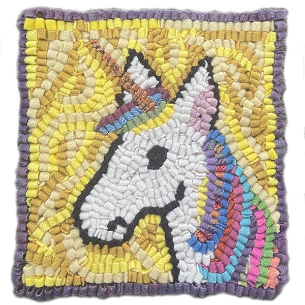 Beginner Rug Hooking Kit - Unicorn