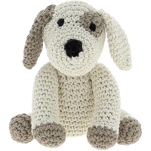 Hoooked Amigurumi DIY Kit w/ Eco Barbante Yarn - Puppy Millie