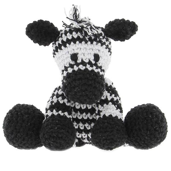 Hoooked Amigurumi DIY Kit w/ Eco Barbante Yarn - Zebra Zizi
