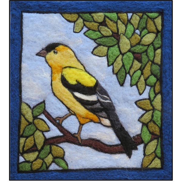 Tapestry Felting Kit - Goldfinch