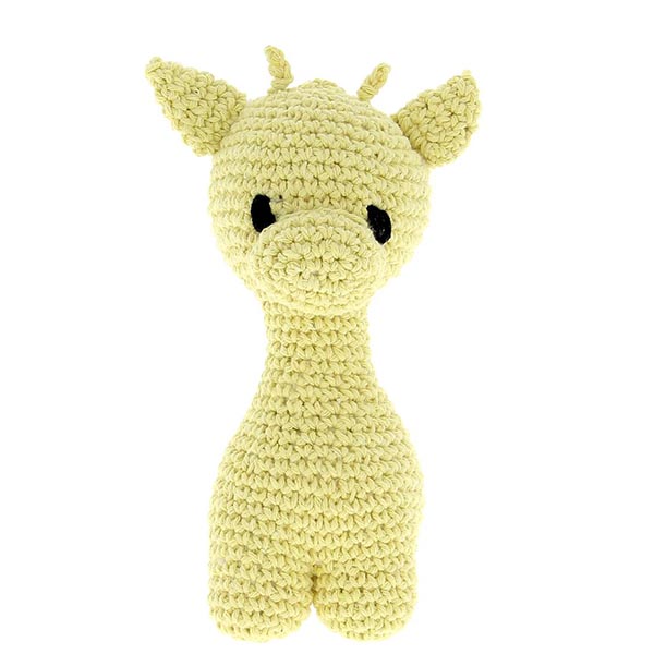 Hoooked Amigurumi DIY Kit w/ Eco Barbante Yarn - Ziggy Giraffe Popcorn