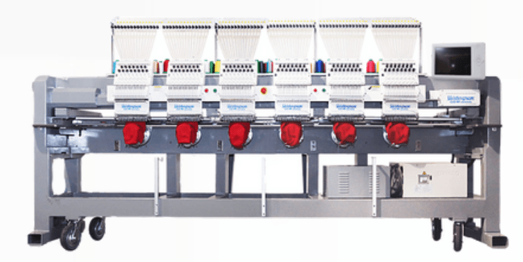 Meistergram Gem 1506 Six Head Commercial Embroidery Machine