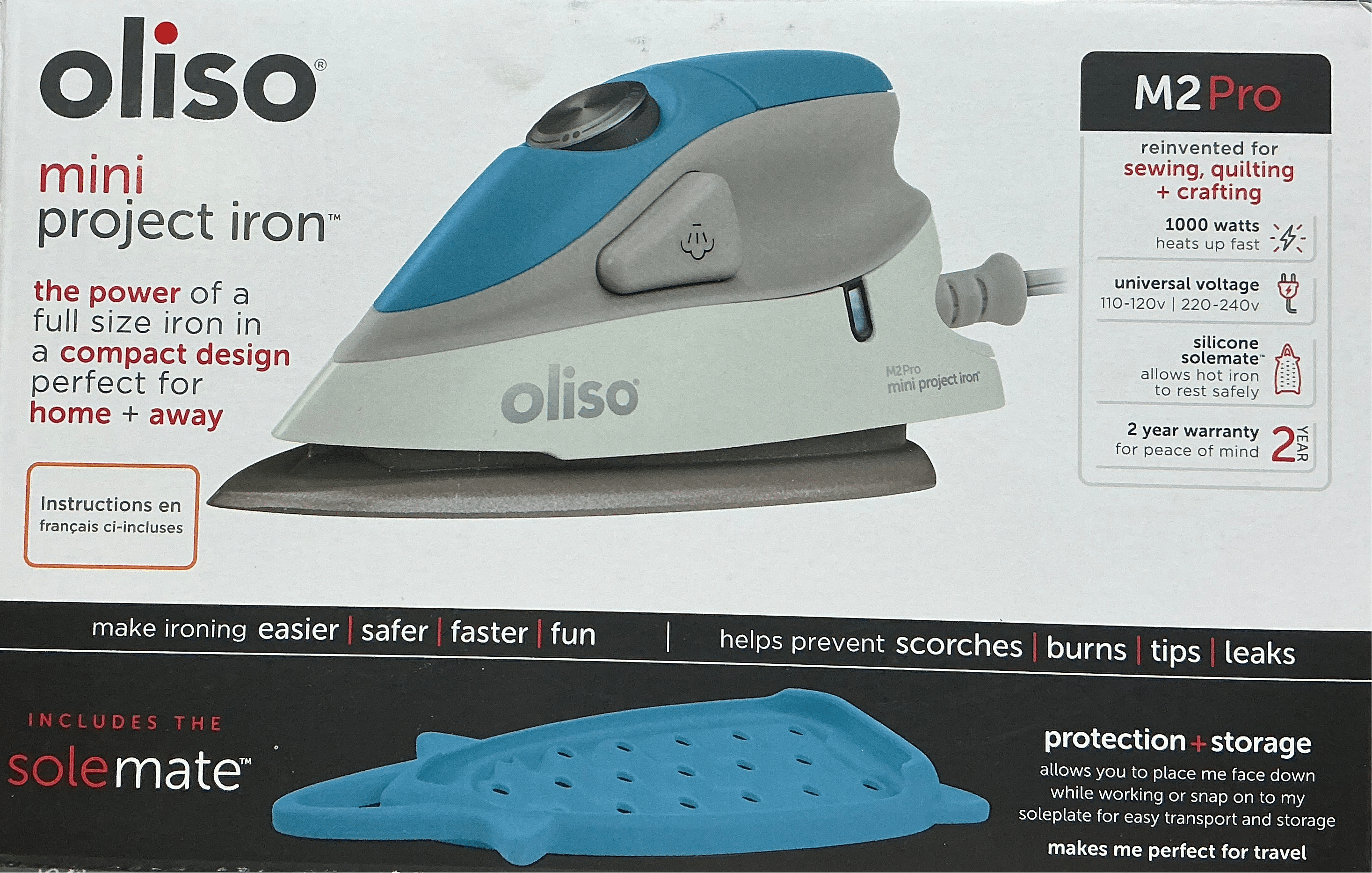 Oliso Mini Project Iron Turq.