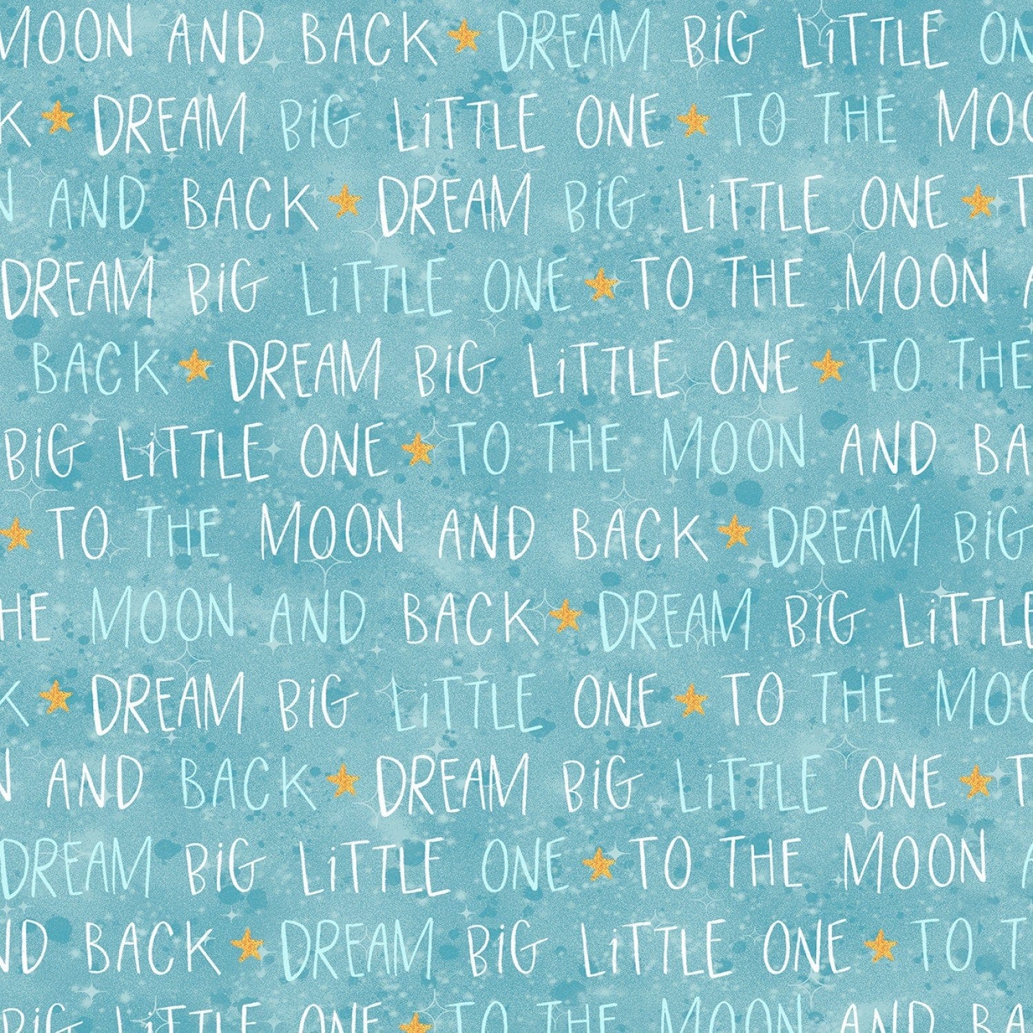 P & B Textiles To The Moon Running Words