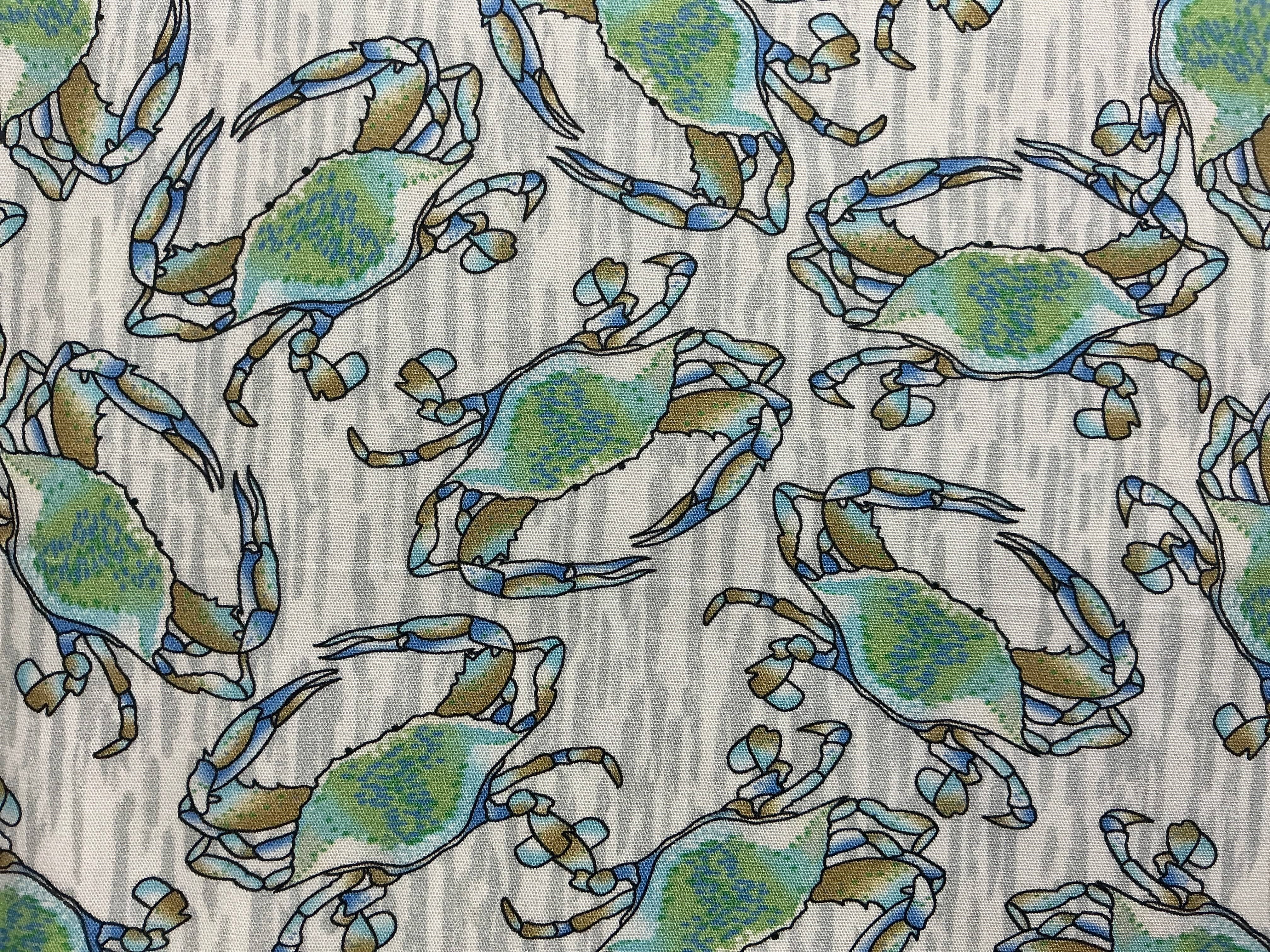 Fabric Finders Crab Print # 2330