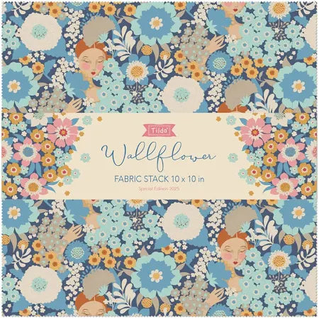 Tilda Wallflower 10x10 Fabric Stack