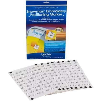 SAEPS2 Snowman Embroidery Positioning Marker