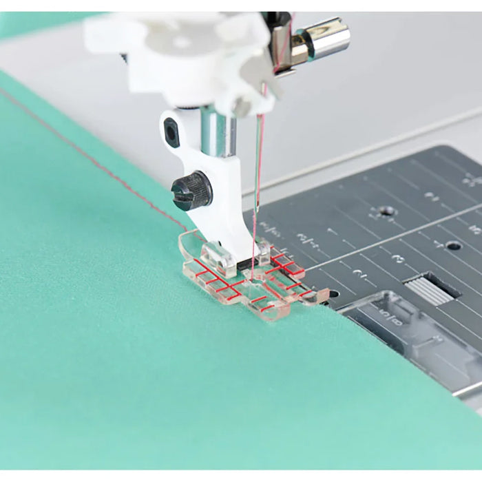 Clear Adjustable 1/4" Piecing Foot with Guide, Viking #920652096