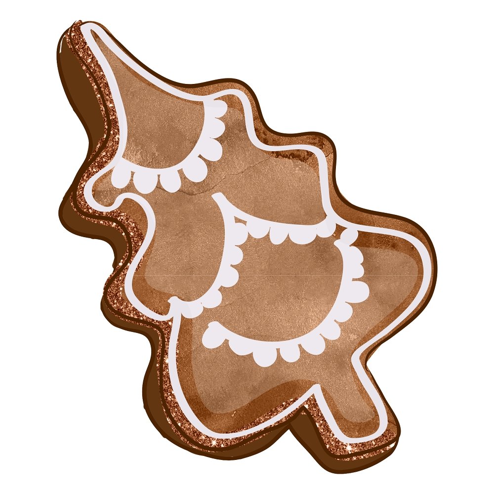 Watercolor Sweet Christmas #11 Fabric Panel