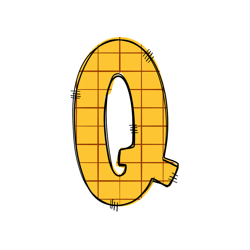 Western Cowboy ''Q'' Plaid Fabric Panel