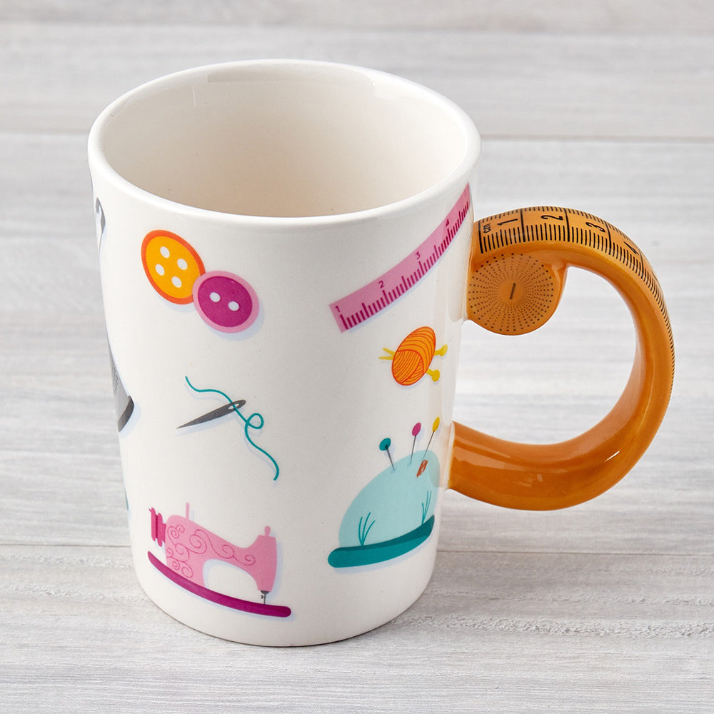 Tape Measure Sewing Mug