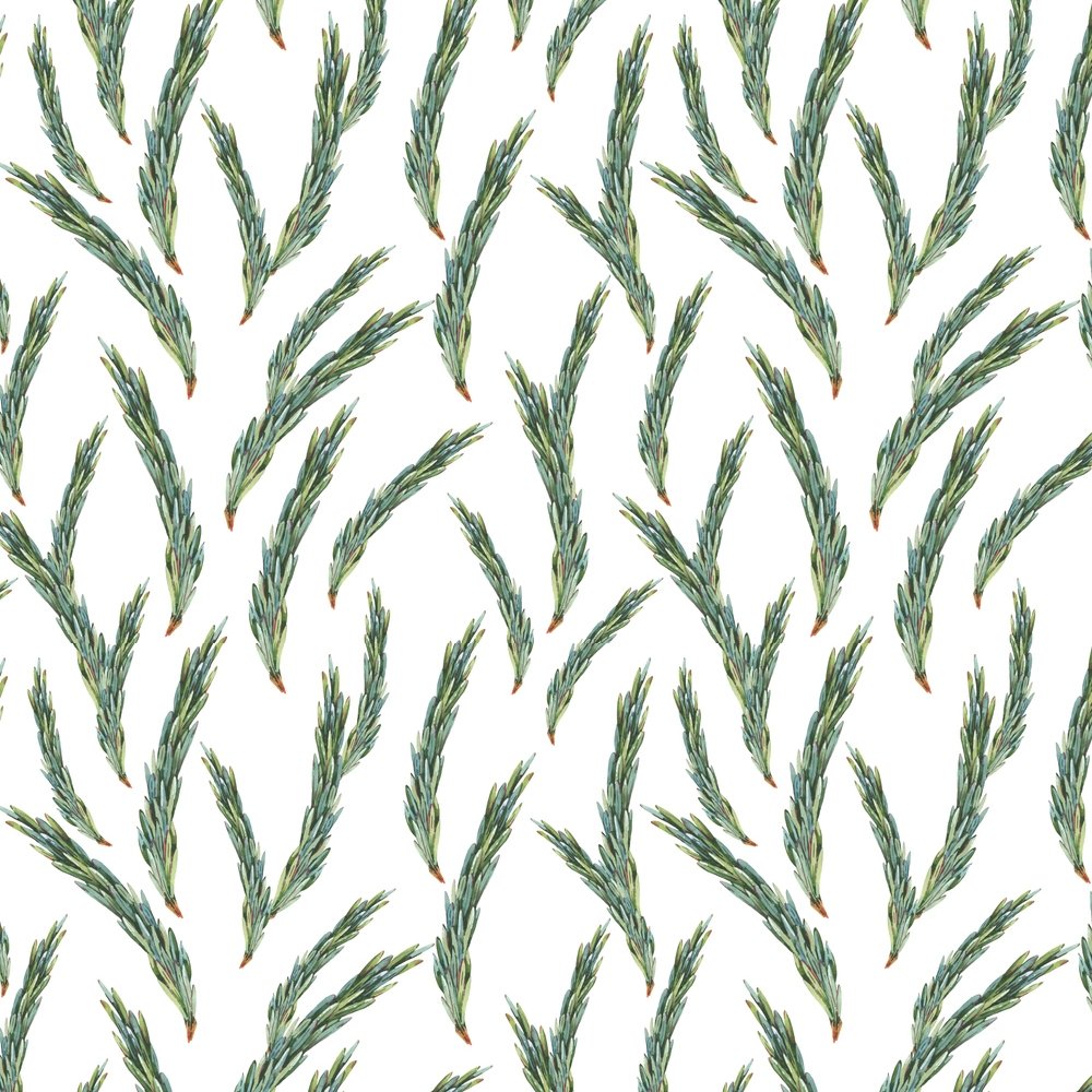 Tossed Forest Fir Branch Fabric